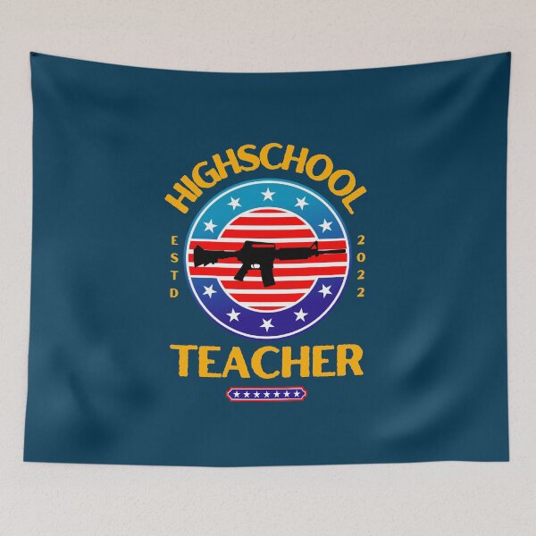 Item preview, Anti gun teacher uvalde Texas shooting gun control now reform demand action  designed and sold by DesignsbyMona.