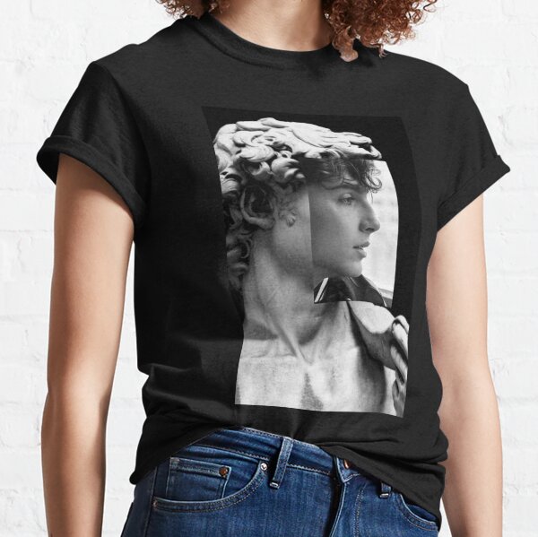 Item preview, Blach And White Statut Of David Saint Timothee Chalamet  designed and sold by Tema EL.