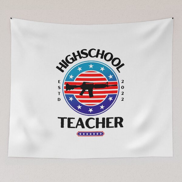 Item preview, Anti gun teacher uvalde Texas shooting gun control now reform demand action  designed and sold by DesignsbyMona.