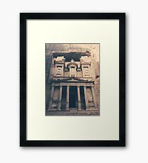 Petra Treasury Building Photograph Framed Print