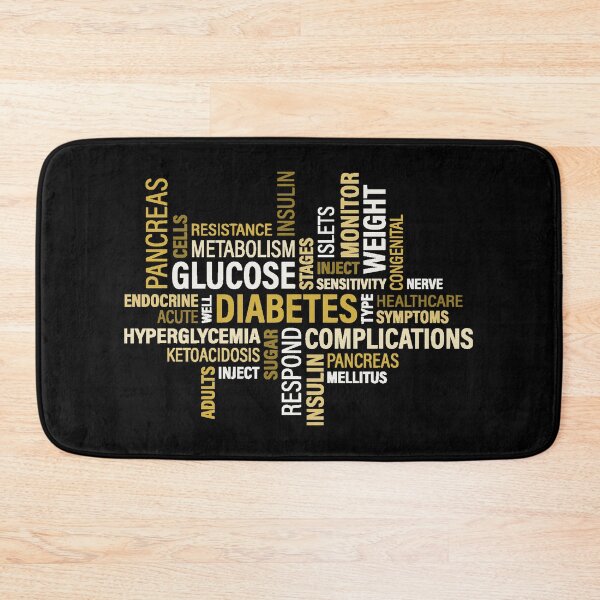 Item preview, diabetes awareness words typography designed and sold by portrait4you.