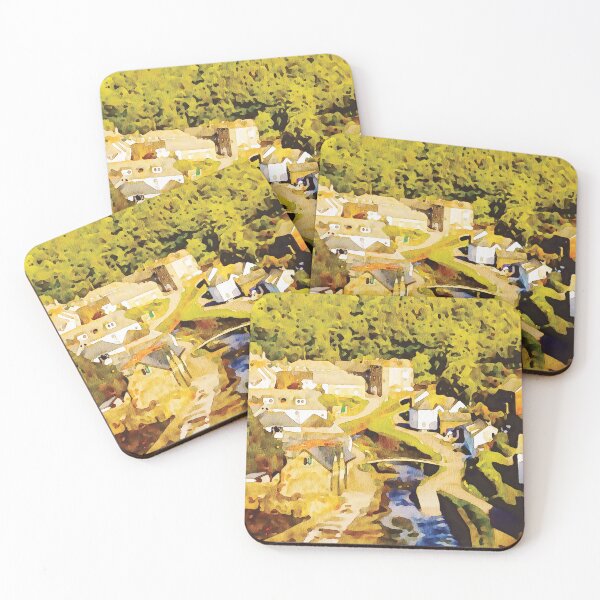 Item preview, Pueblo de Boscastle en Cornwall Inglaterra efecto acuarela designed and sold by Gerald Waters.