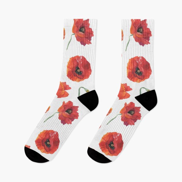 Item preview, red poppies designed and sold by fiolika.