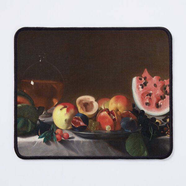 Item preview, Still Life with Fruit and Carafe | Pensionante del Saraceni | 1620 Renaissance Art designed and sold by CJET.