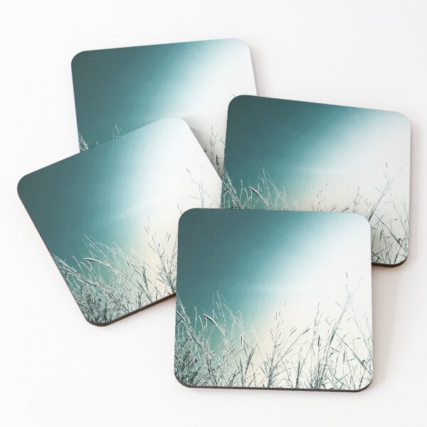 Item preview, Teal Ocean White Beach Sand Countryside Wild Grasses designed and sold by Beachy.