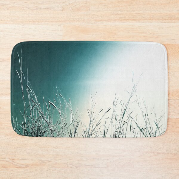 Item preview, Teal Ocean White Beach Sand Countryside Wild Grasses designed and sold by Beachy.