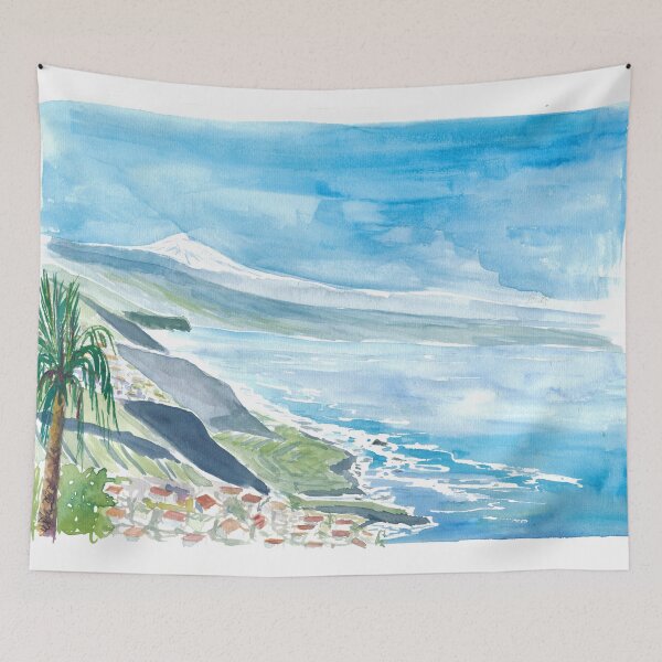 Item preview, View of Snow Covered Teide in Tenerife Canary Islands designed and sold by artshop77.