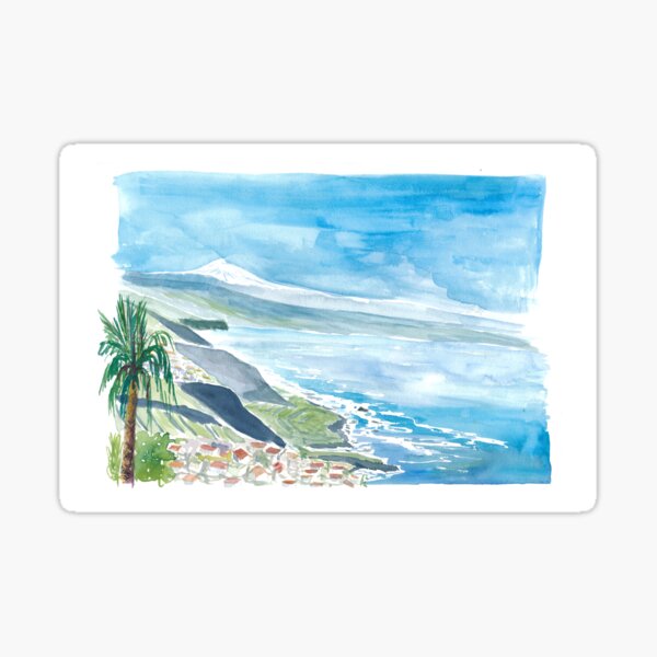 Item preview, View of Snow Covered Teide in Tenerife Canary Islands designed and sold by artshop77.