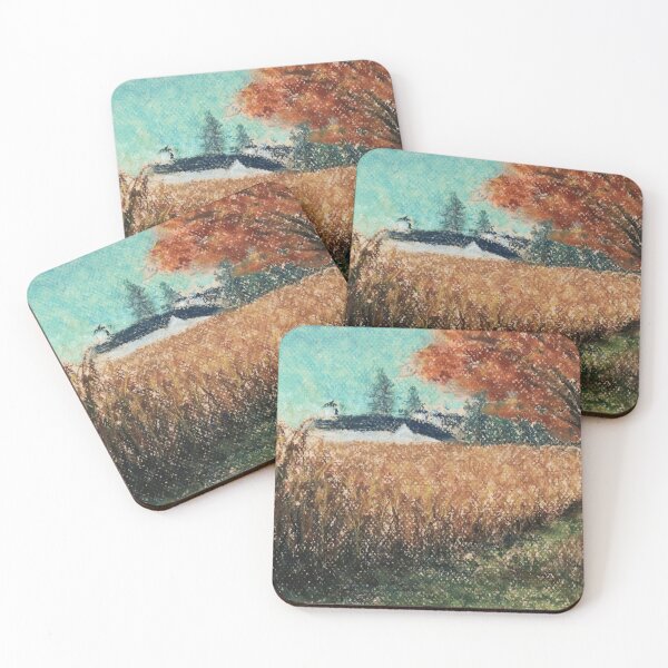 Item preview, Golden fields - Pastel landscape - James Sheppard (all proceeds to charity) designed and sold by james-sheppard.