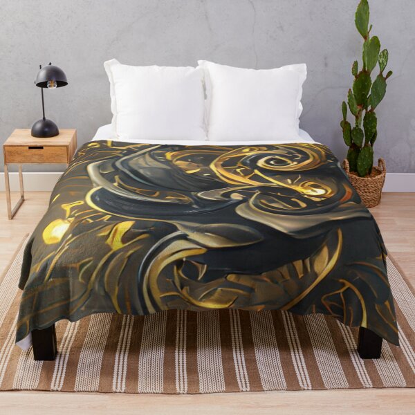 Item preview, Black and Golden Swirls designed and sold by ~.