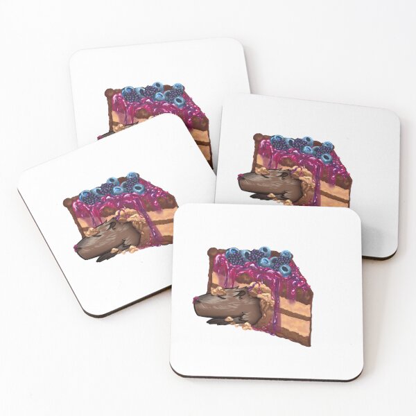 Item preview, capybara in cake slice designed and sold by Demakusan.