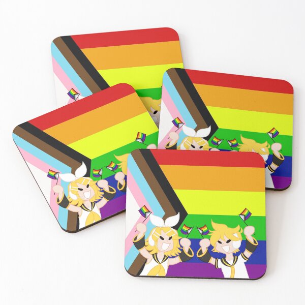 Item preview, Progress Flag Rin and Len Kagamine designed and sold by Vee-s-World-111.