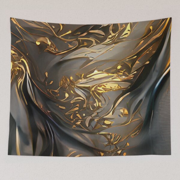 Item preview, Black and Golden Swirls II designed and sold by ~.