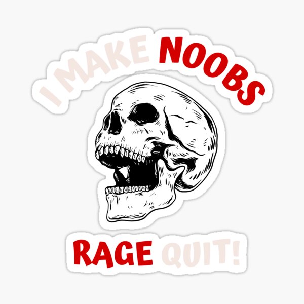 I Make Noobs Rage Quit - Fish With Headphones Sticker for Sale by  bsrishika