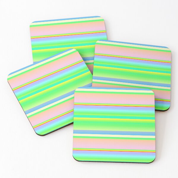 Item preview, Green multicolor striped | Green multi colored stripes designed and sold by lausn.