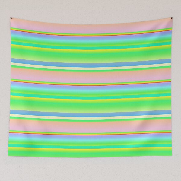 Item preview, Green multicolor striped | Green multi colored stripes designed and sold by lausn.