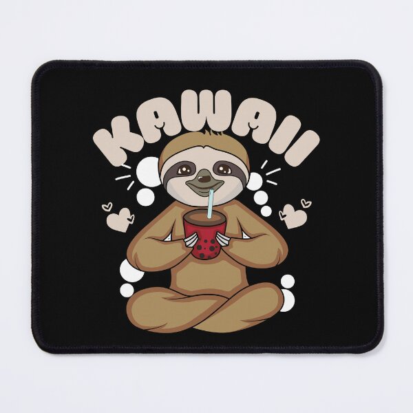 Item preview, Kawaii Sloth Drinking Boba designed and sold by FurioInc.
