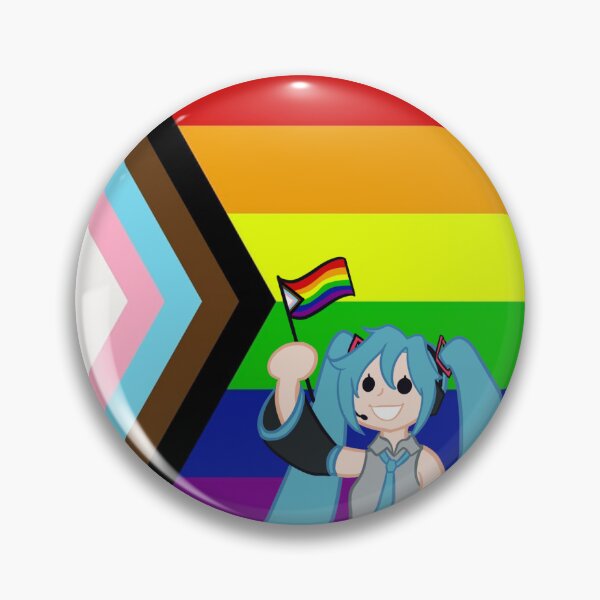 Item preview, Progress Flag Miku Hatsune designed and sold by Vee-s-World-111.