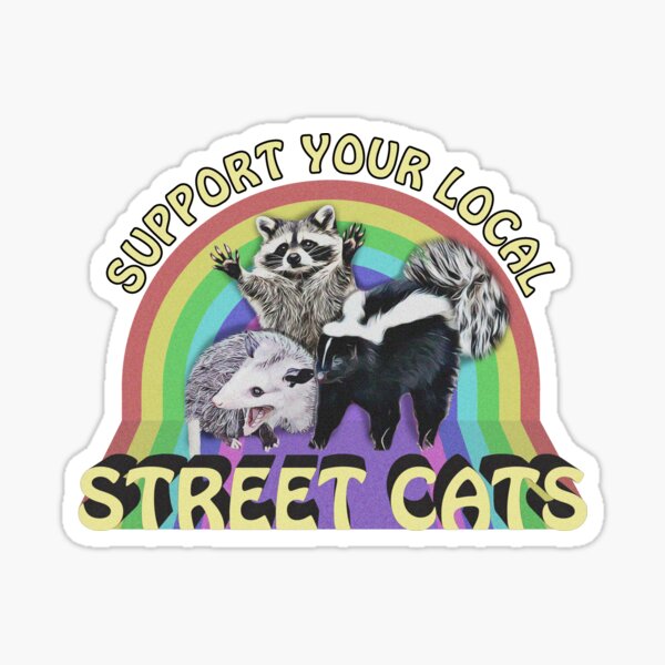 Aperçu de l'œuvre soutenez vos chats de rue locaux créée et vendue par BattleGoat.