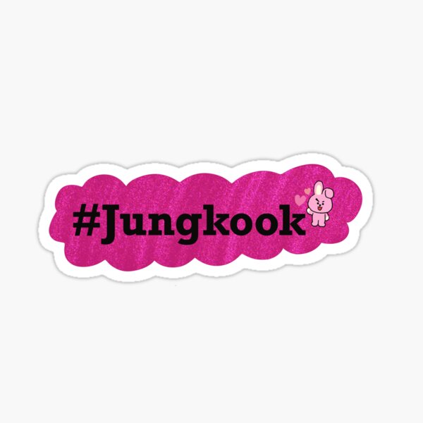 Artikel-Vorschau von BTS Jungkook Namensaufkleber, designt und verkauft von plainlaige.