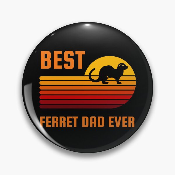 Item preview, Retro Sunset Vintage Best Ferret Dad Ever designed and sold by Alieso.