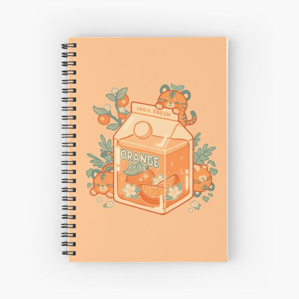 orange juice Spiral Notebook