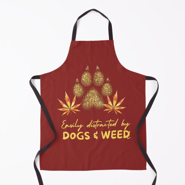 Item preview, Easily distracted by dogs and weed, funny quote 420 cannabis designed and sold by BestDesignbySof.