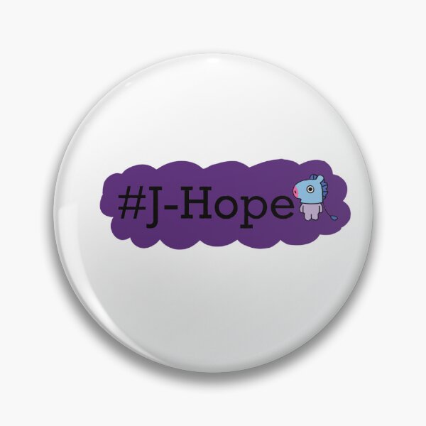 Item preview, BTS J-Hope name sticker designed and sold by plainlaige.