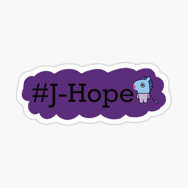 Artikel-Vorschau von BTS J-Hope Namensaufkleber, designt und verkauft von plainlaige.