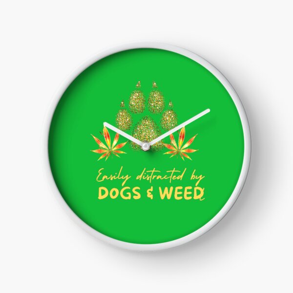 Item preview, Easily distracted by dogs and weed, funny quote 420 cannabis designed and sold by BestDesignbySof.