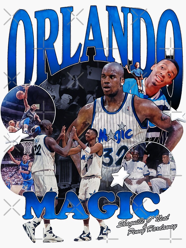 Shaquille O'Neal and Penny Hardaway Vintage' Sticker for Sale by  MichaelBK11