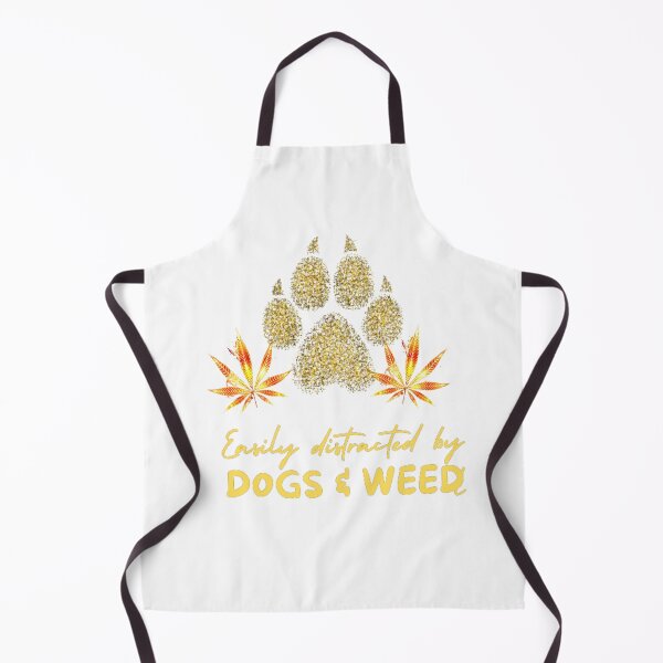 Item preview, Easily distracted by dogs and weed, funny quote 420 cannabis designed and sold by BestDesignbySof.