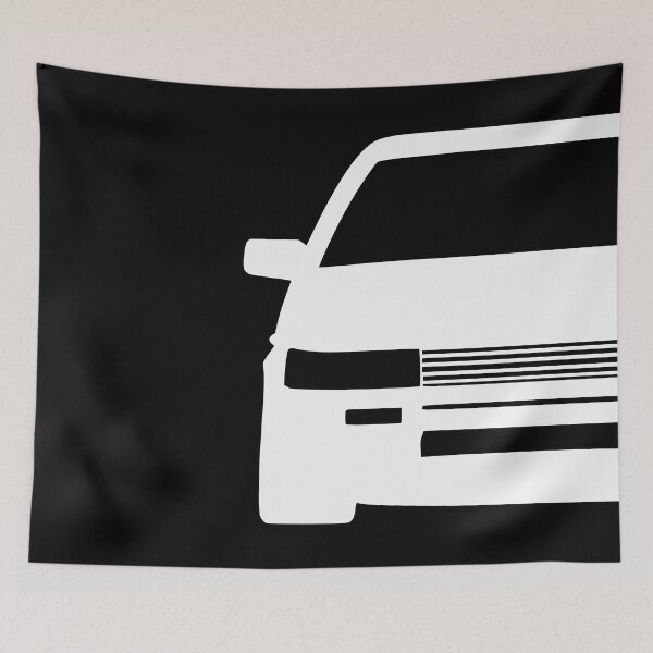 Item preview, Toyota Corolla AE86 white silhouette designed and sold by EdimDesign.