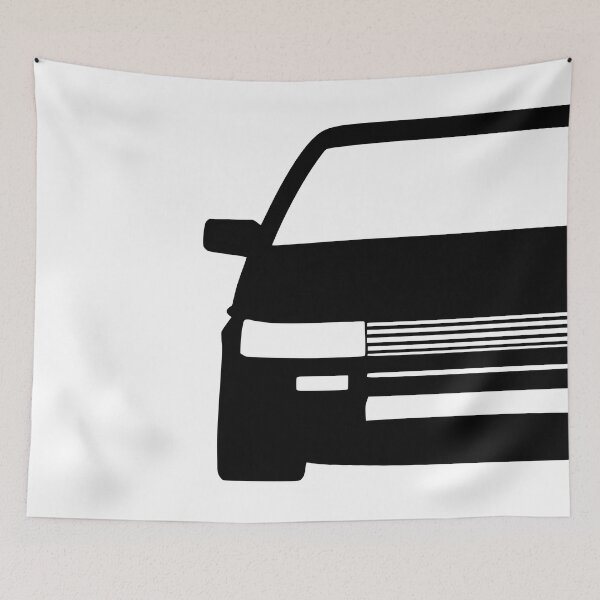 Item preview, Toyota Corolla AE86 black silhouette designed and sold by EdimDesign.