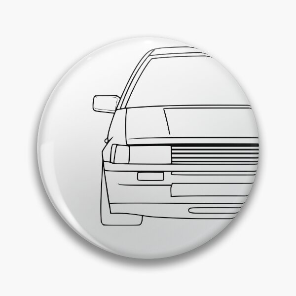 Item preview, Toyota Corolla AE86 black lines designed and sold by EdimDesign.