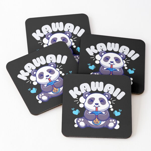 Item preview, kawaii panda drinking boba designed and sold by FurioInc.