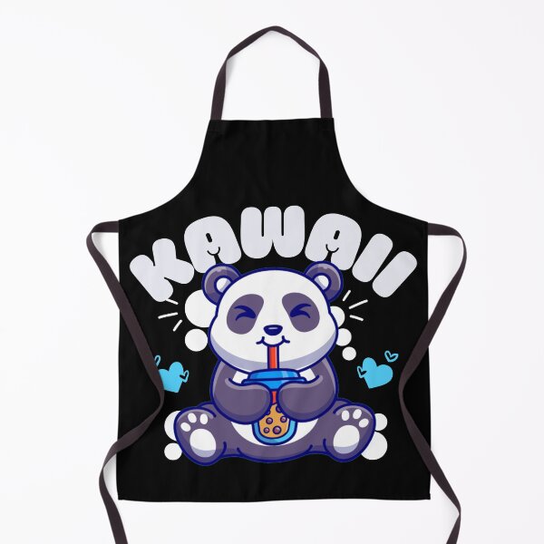 Item preview, kawaii panda drinking boba designed and sold by FurioInc.