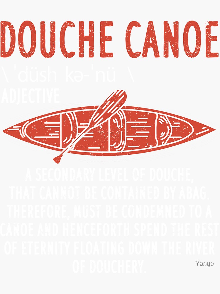 "Don't Be A Jerk Canoe Definition Funny Humor" Sticker for Sale by