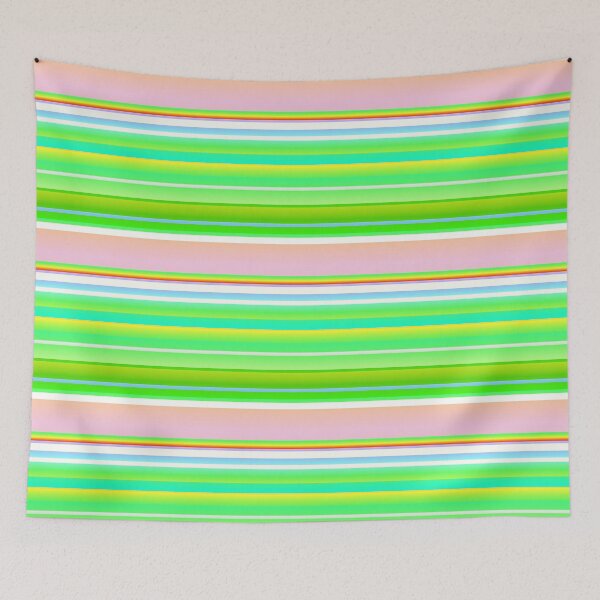Item preview, Green multicolor striped | Green multi colored stripes designed and sold by lausn.