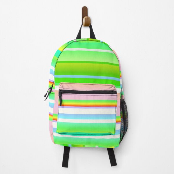 Item preview, Green multicolor striped | Green multi colored stripes designed and sold by lausn.