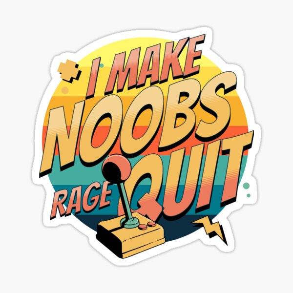 Rage Quit Sticker - heartsandcotrollers – Swag Junkies