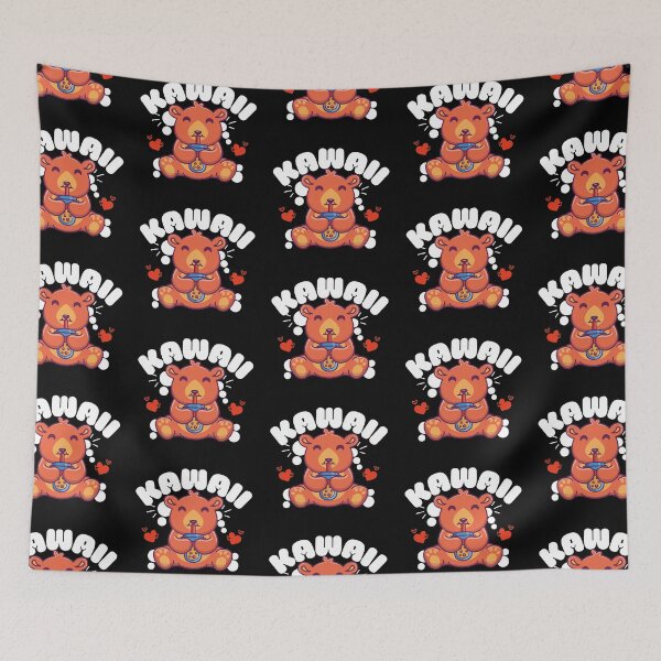 Item preview, Kawaii bear drinking boba designed and sold by FurioInc.