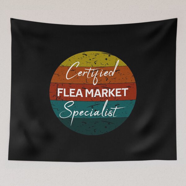 Item preview, Certified Flea Market Specialist Funny Vintage Gifts designed and sold by rachidhaz.