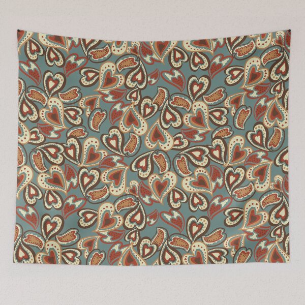 Item preview, retro hearts, boho style, retro, 70s style  designed and sold by AvotArt.