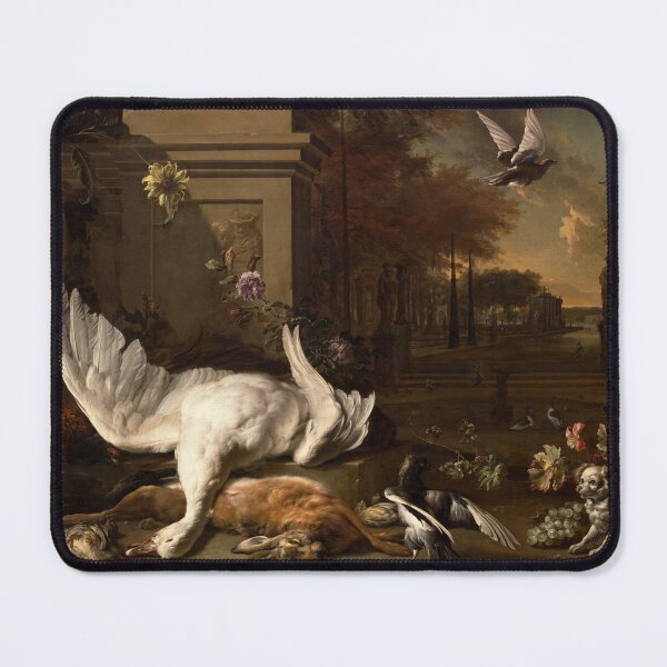 Item preview, Still Life with Swan and Game before a Country Estate | Jan Weenix | 1685 Renaissance Art designed and sold by CJET.