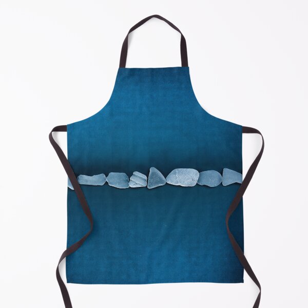 Item preview, Beach Glass IMAGE PRINT ONLY Dusty Blue on Grungy Dark Blue designed and sold by Beachy.