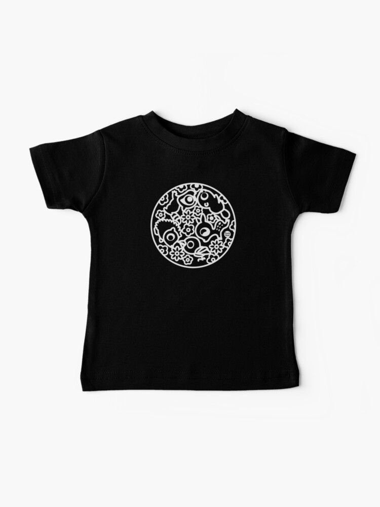 Thumbnail 1 of 2, Baby T-Shirt, Woodland Animal Circular Pattern (Reverse Version) designed and sold by PaolaOpal.
