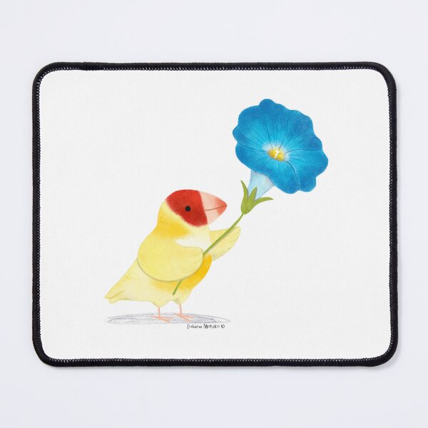 Item preview, Finch Bird with Morning Glory Flower designed and sold by julianamotzko.