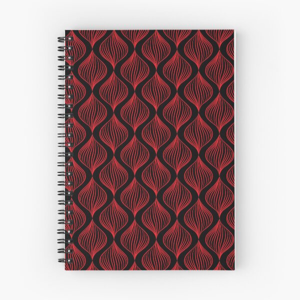 Item preview, Red geometric print on black background designed and sold by Martapp.