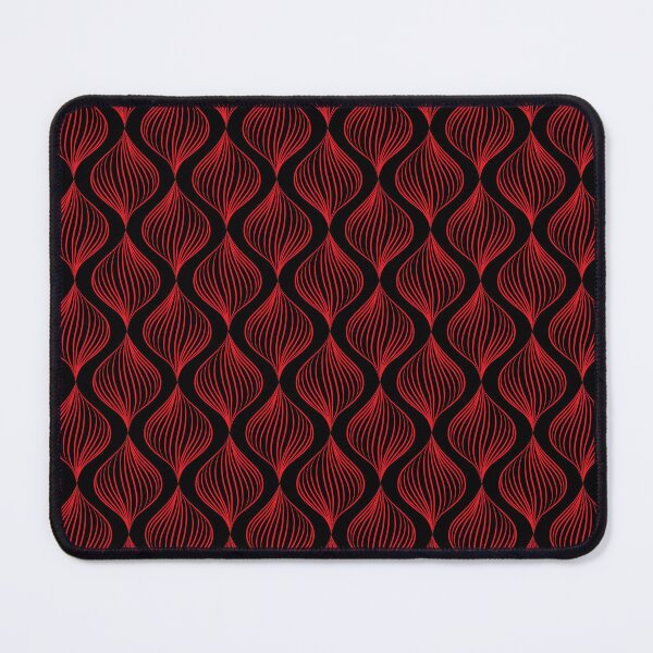 Item preview, Red geometric print on black background designed and sold by Martapp.